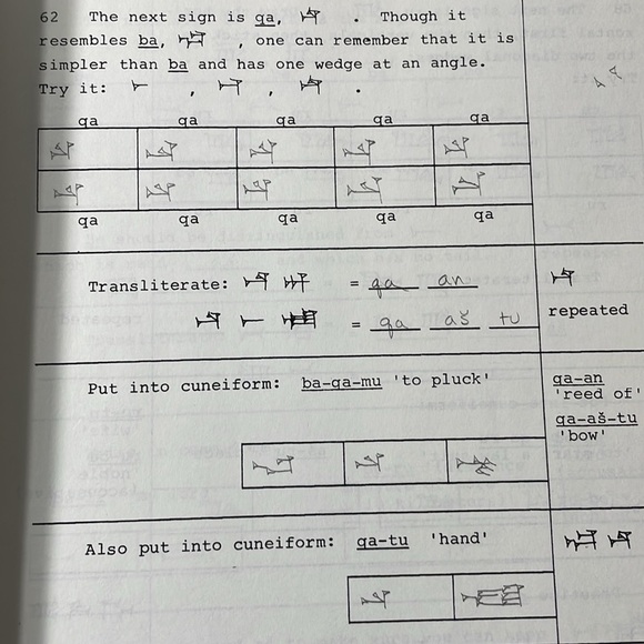 A Workbook of Cuneiform Signs by Daniel C Snell c1979 - Picture 8 of 13